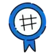 blue medal illustration